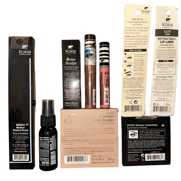 NEW Kokie Cosmetics Makeup Set - Lot of 9 Assorted Items - Picture 2 of 2